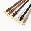 Belt Women's Genuine Leather Fashion Versatile Belt Women's Decorative High Grade Jeans with Thin Korean Style Fashion Black