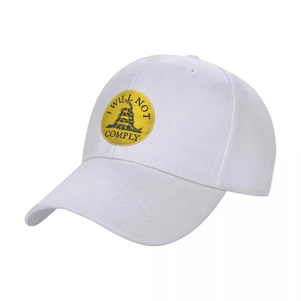 New I Will Not Comply With Dont Tread on Me Rattlesnake Baseball Cap Trucker Hat sun hat Hat Unisex For The Sun For Unisex Womens