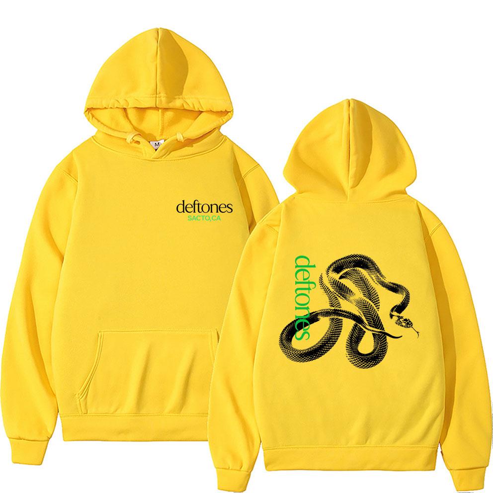 Limited Rock Band Deftones Private Music Snake Graphic Hoodie Men Women Fashion Oversized Sweatshirt Male Vintage Hoodies