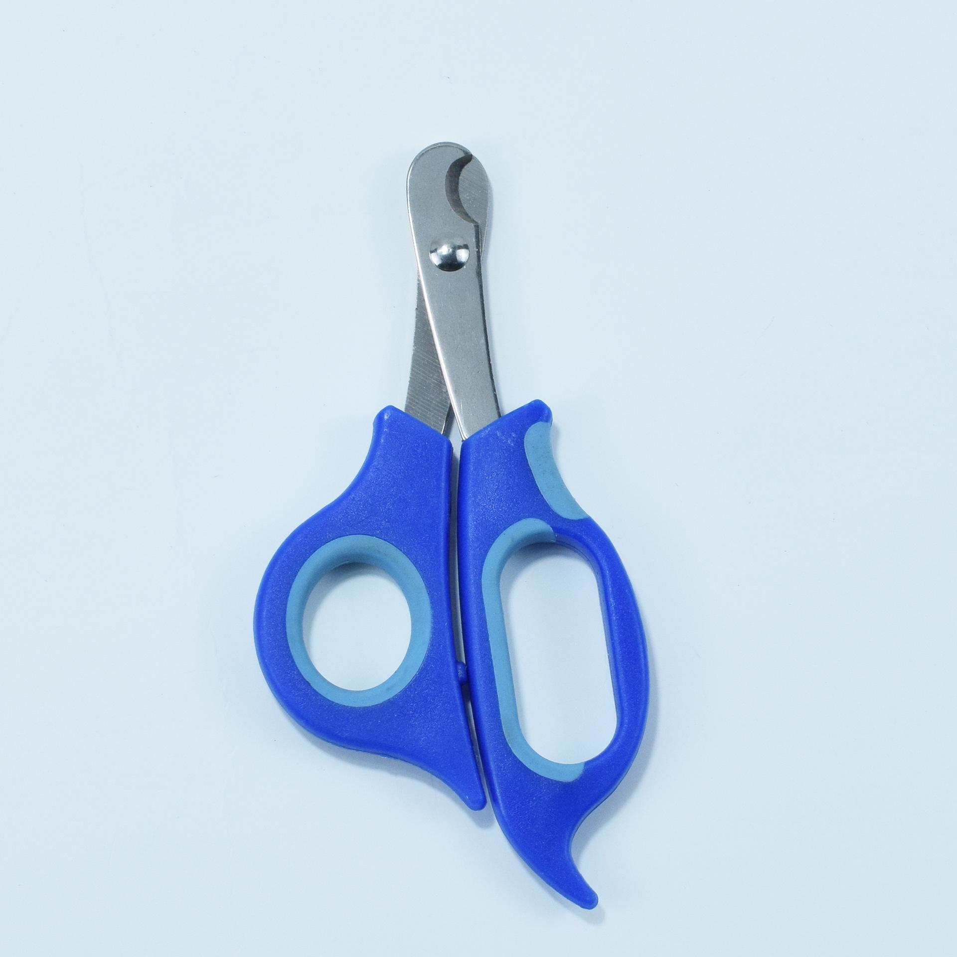 

Pet Nail Care Scissors Pet Nail Scissors Rabbit Guinea Pig Cat Toe Claw Dog Trimmer Nail Cutter Nail Clipper Stainless Steel 1PC синій