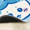 MORIPiLO Chiikawa Hachiware Entrance 40cm Ribbon Makura no Morishita Mat, Small, Cute, Approx. (Interior Mat, Blue), Merchandise, Character,