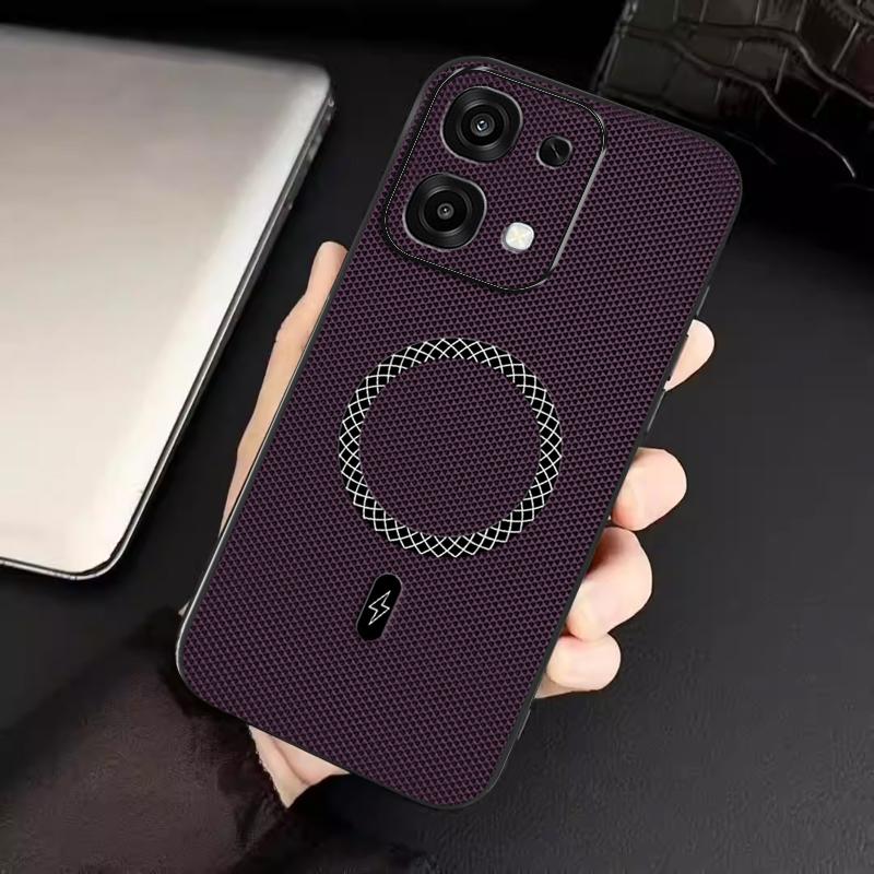 Biruiqu OPPO A6 Pro New Ultra-thin Magnetic Leather Shock-absorbing Protective Phone Case
