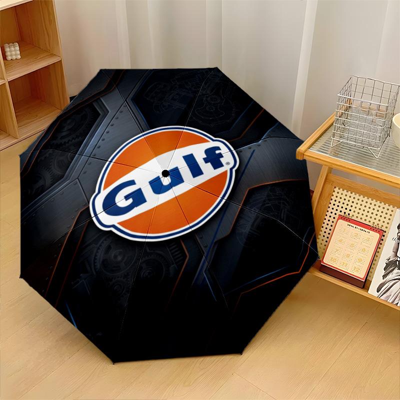 Stampa Golfo 8?Ombrello Pieghevole Automatico con Stecche Resistente al Vento Leggero per Viaggi all'Aperto