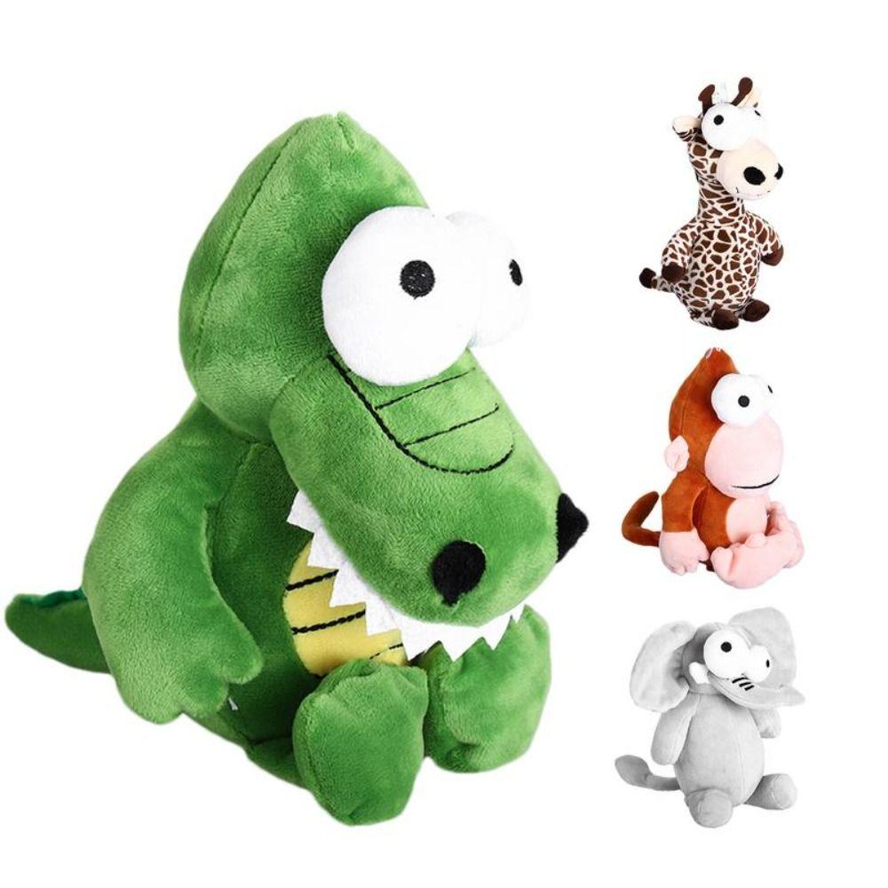 

Stuffed Doll Forest Animals Doll Big Eyes Elephant Monkey Plush Cuddly Animal Plush Toys Kids Toy Leopard