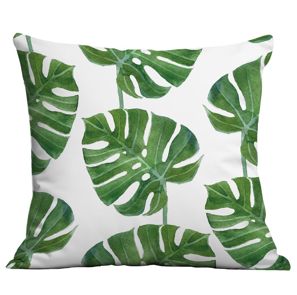 Νέα Πράσινα Φυτά, Τροπικά Φυτά, Μαξιλάρι Τυπωμένο Υψηλής Ευκρίνειας, Κάλυμμα Μαξιλαριού Καναπέ Σπιτιού