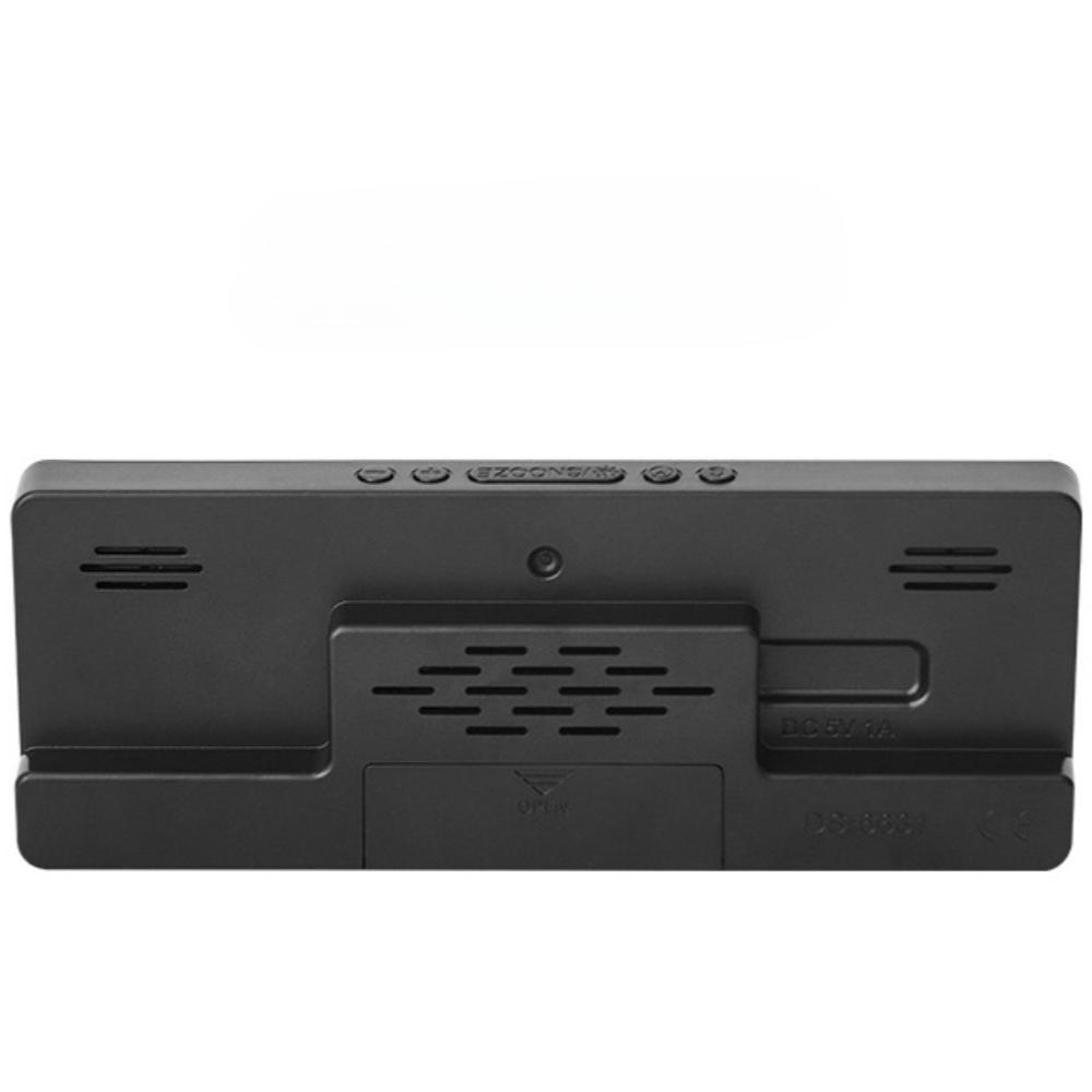 Voice Control Digital Alarm Clock Temperature Dual Alarm Desktop Table Clock Night Mode 12/24H LED Clock Watch Desk