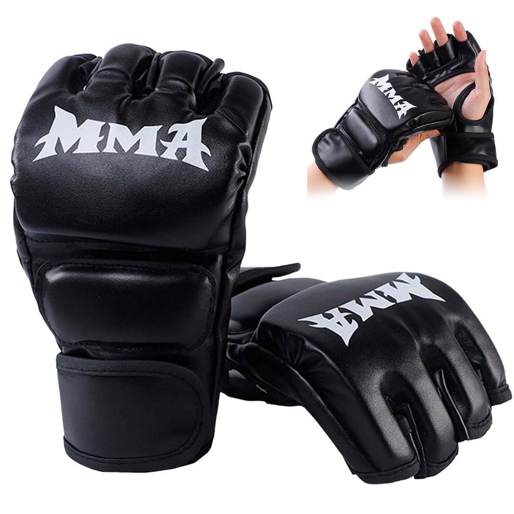 Martial Arts Training MMA Gloves with Breathable and Sweat-Resistant Material Suitable for Fighting Muay Thai