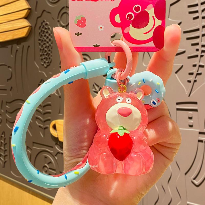 Очаровательный Кристальный Деревянный Медведь Брелок Для Выпускного Вечеринки Или Праздничных Подарков Strawberry