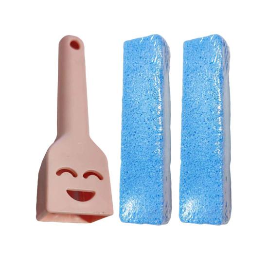 Pumice Stone Toilet Bowl Cleaner with Handle Efficiently Removes Hard Water Rings Calcium Buildup Pumice Stone Scrubber