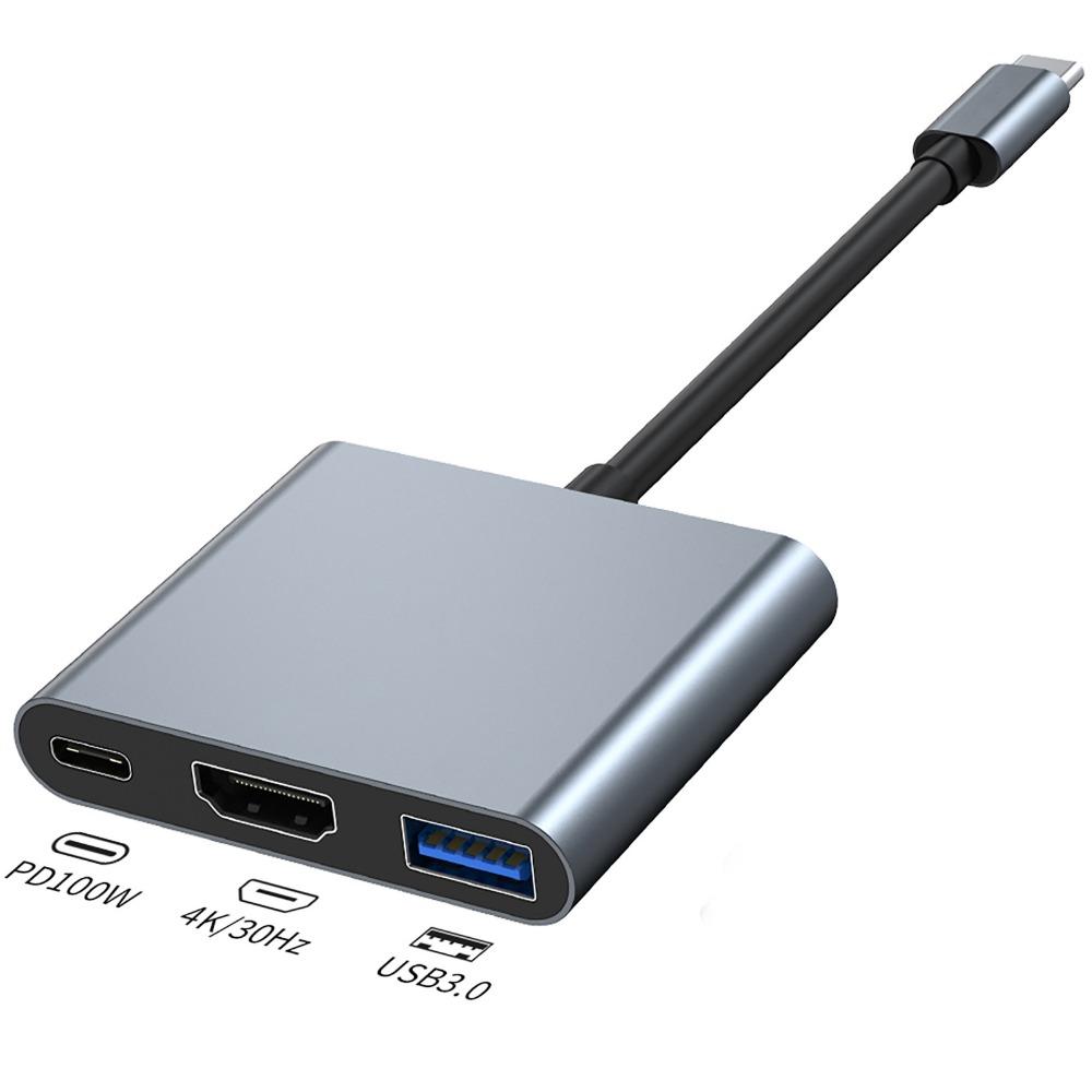 

Док-станция Type C 4K30Hz HDMI USB 3 0 Hub Адаптер Ethernet Конвертер для ноутбука ПК MacBook 3 in 1 2005