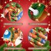 Festive Banner Green Pine Santa Claus Banner Winter Banner Bell For Family Party Winter Festival Indoor Celebration