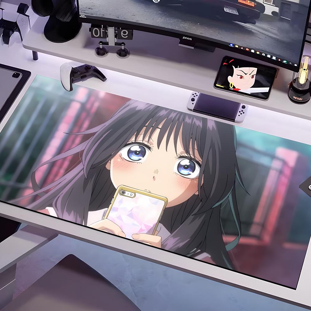 Kaoruko Waguri Mouse Pad Multiple Sizes Large Square Computer Office Game Table Mats Rubber Anti-slip Mousepads