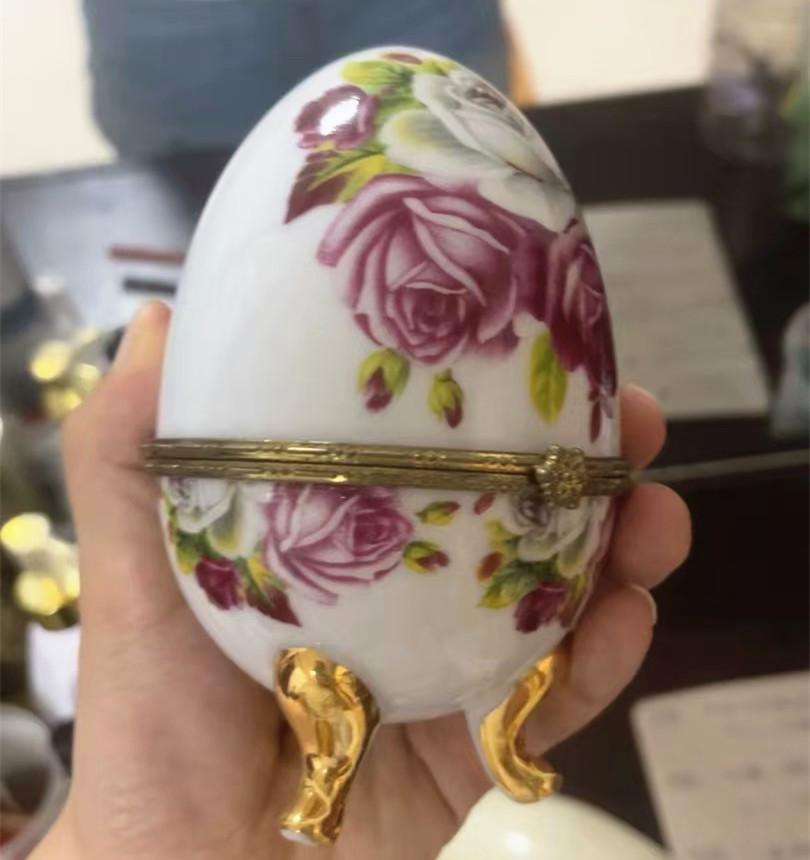 Ceramics Flower Jewelry Storage Box Vase Teapot Flower Basket Jewelry Case Storage Jewelry Organizer Display Home Decor Ornament