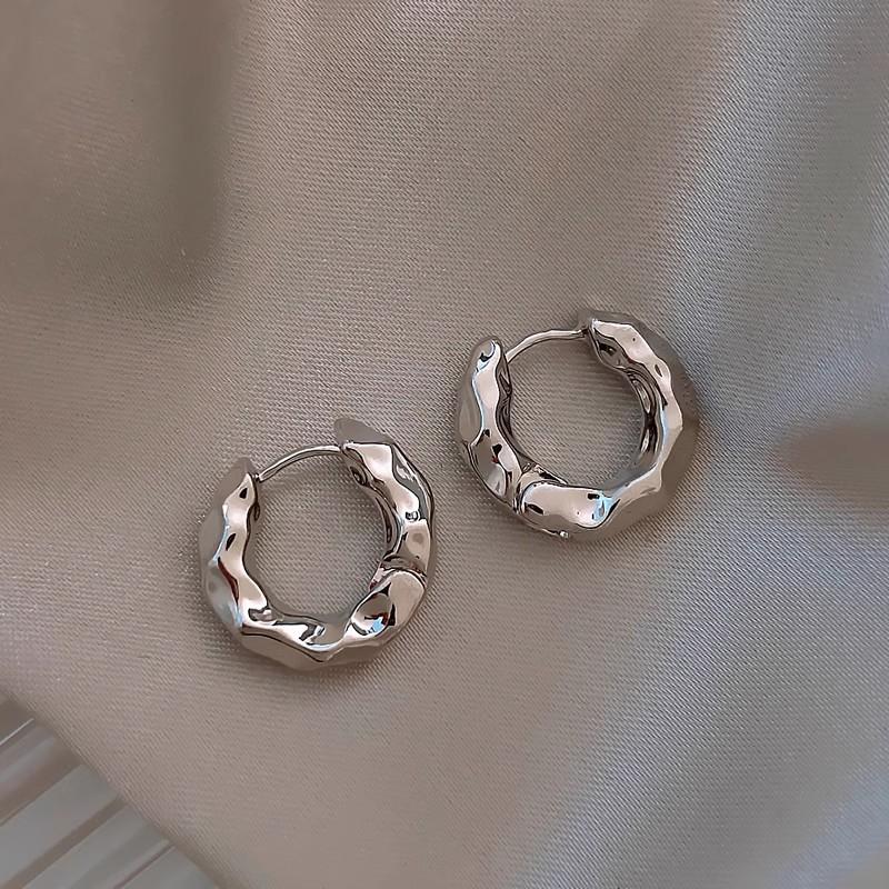 European and American simple love circle earrings fashionable versatile geometric ear buckles earrings earrings women