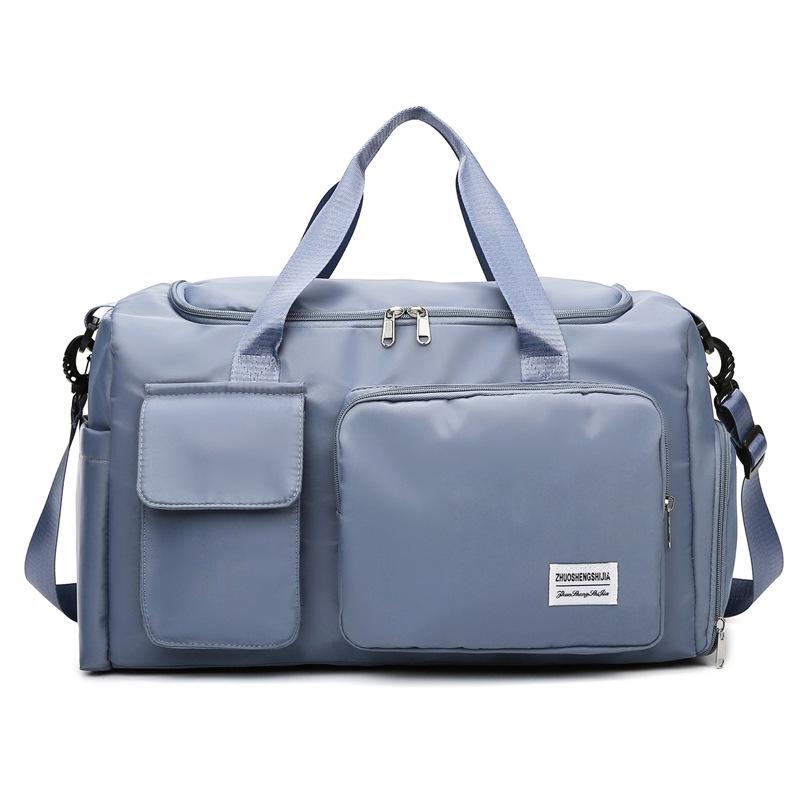 Large Capacity Travel Handbag: Ideal for Casual, Business, Outdoor Sports, with Wet/Dry Separation & Crossbody Feature.