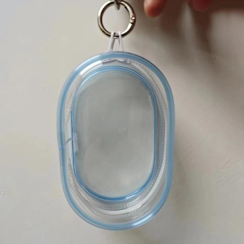 Cute Doll Bag Organization Dustproof Case Jewelry Organizer Plastic Transparent Storage Box Pouch Mystery Box With Keychain