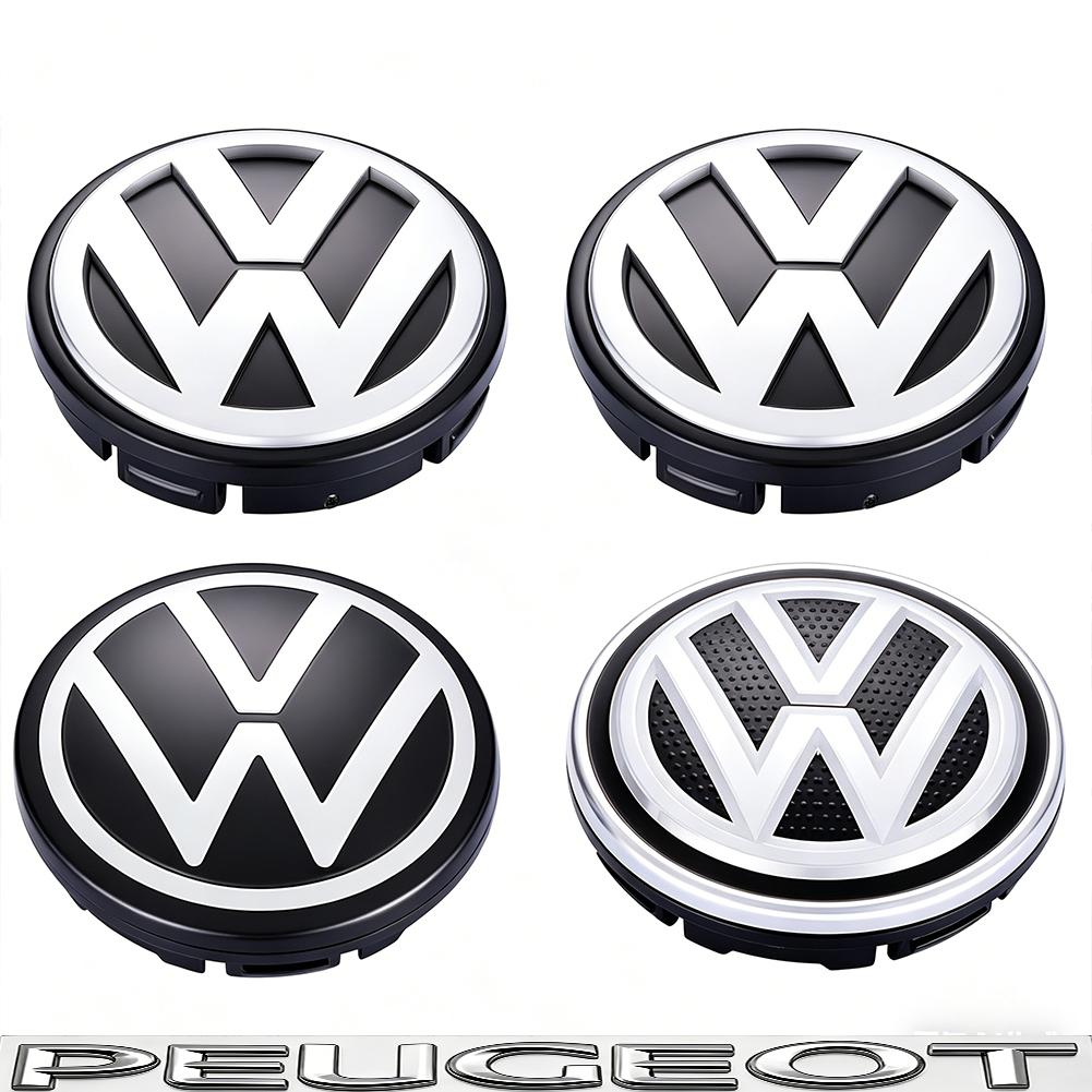 4pcs Wheel Center Hub Caps 56mm 65mm Wheel Cover For VW Golf Tiguan T-Roc Polo Passat ID.4 T-Cross ID.3 Taigo ID.7 Atlas Beetle