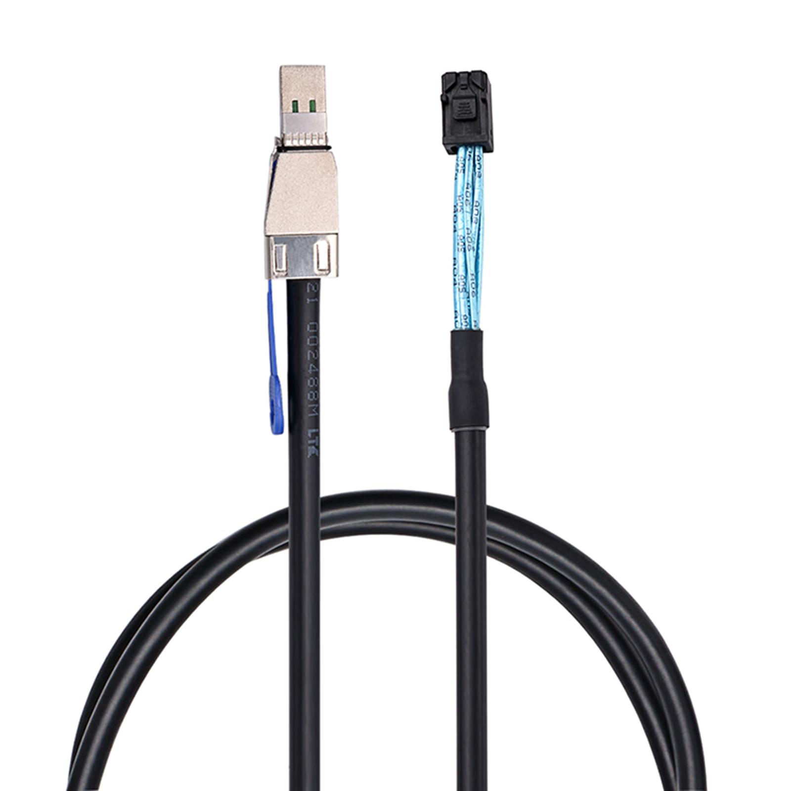 

External SFF-8644 to SFF-8643 Data Server Raids Cable 36Pin Chassis Connectors 12Gbps SAS3.0 Transmission Cable 1