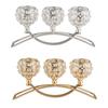 New Light Luxury Crystal Candlestick Candelabra Candle Holder Ins Wind Candlestick Dinner Candle Cup Wedding Centerpiece