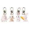 Bunnies Keychain for Women Men Rabbit Key Rings Cute Bag Pendant Charm Accessory