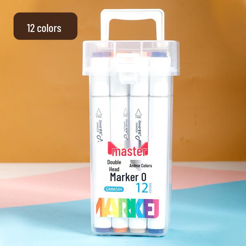 

Master Dual-Tip Refillable Markers for Kids - Oil-Based Colored Pens for Art and Drawing
