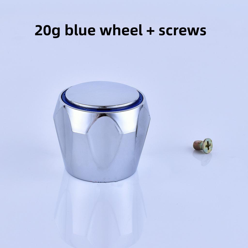 1pcs/2pcs Hot & Cold Tap Top Head Faucet Cover Chrome Plated Replacement Set Kitchen Bathroom Faucets Handle Plastic