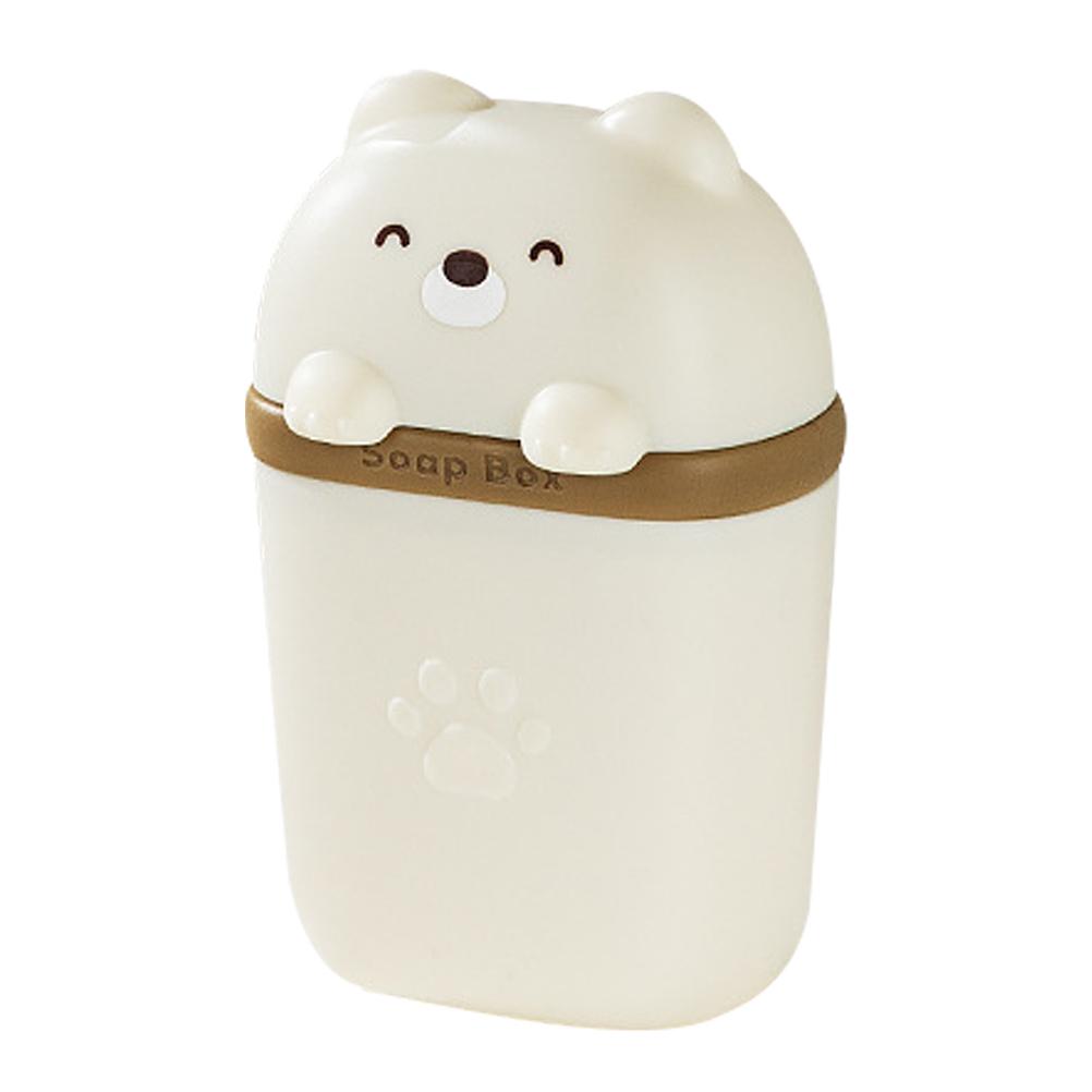 Sealed Soap Dish with Lid Portable Draining Holes Plastic Boxes for Travel Shower KitchenSoap Container Storage