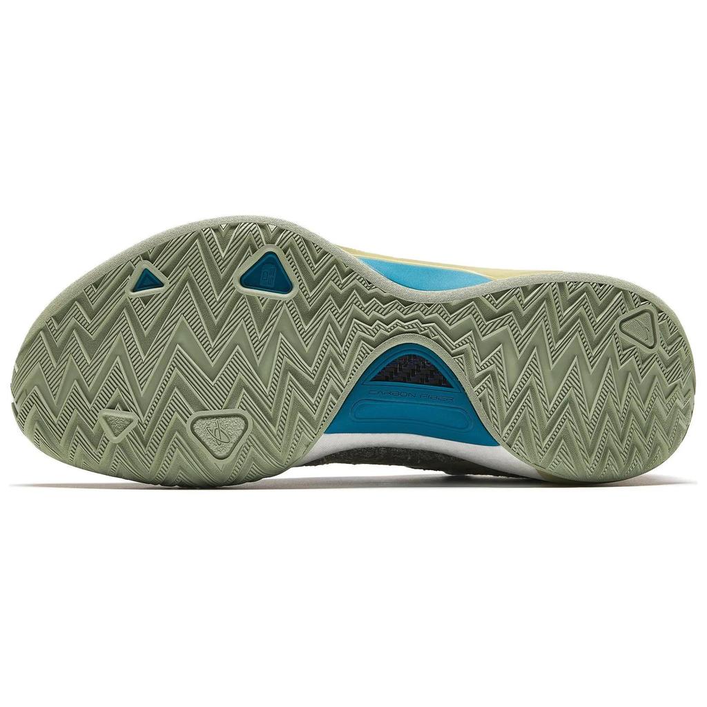 Anta GH5 Cushioning Rebound Low top Basketball Shoes Men's Blue Green (Unisex) Basketball Shoes 112431115 1