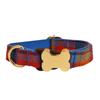 Pet Dog Collar With Printed Design And Bone Decoration For Small Medium Large Pets