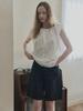 AVANT-G Ribbon Unbalanced Blouse - Ivory