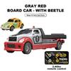 1/64 Mini Truck Cars APP 2.4G Remote Controlled Pickup Trailer Drift Alloy Trucks Children App Radio Control Rescue Vehicle Toys
