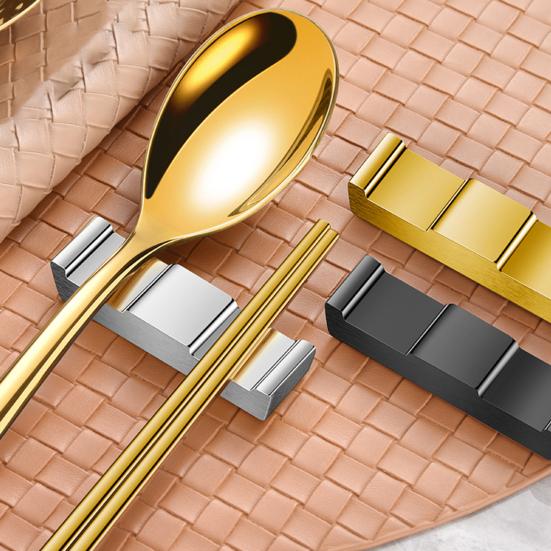 Nerezová podložka na hůlky Potravinová podložka na nože Snadné čištění Držák na příbory proti otiskům prstů ve stylu Palace