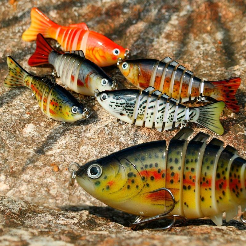 1Pcs Angeln Locken 3D Augen Crankbait Swimbait Künstliche Köder mit Haken Karpfen Bass Süßwasser Angeln