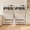 Laundry Pedestal, 355 mm Height, Washer and Dryer Pedestals with Pull-out Tray, 318 kg Weight Load Capacity, Non-Slip Feet, Heavy-duty Steel Washing