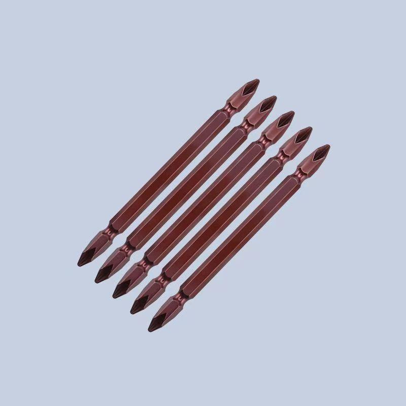 65/10Mm Magnetic Impact Double Head Cross Screw Drill Bit Set Handheld Screw Disassembly And Assembly Power Tool 10 Piece Set