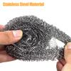 40Pcs Stainless Steel Scrubber Magic Steel Wire Ball Multipurpose Utensil Scrubber Portable Dish Scrubbers Kitchen Cleaner Tools