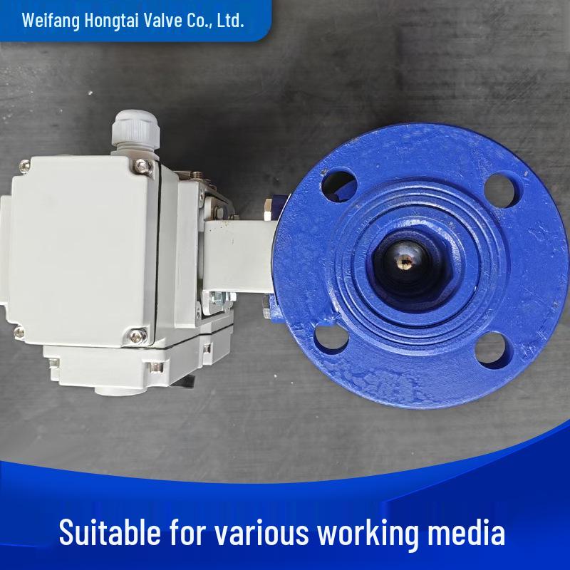 High-Temp High-Pressure Stainless Steel Two-Way Electric Ball Valve with Remote Switch and Large Flow