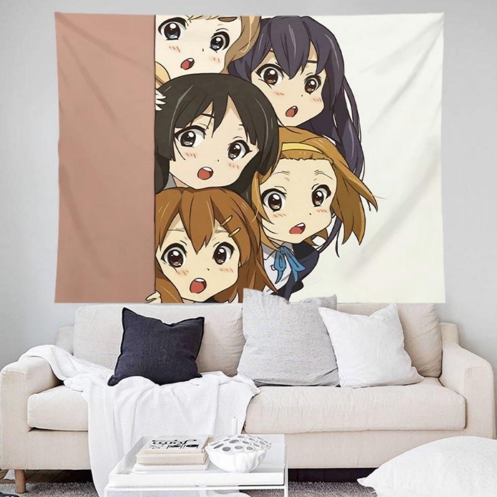 LightOn Girls background cloth twodimensional girl bedroom dormitory decoration homestay bedside atmosphere anime tapestry