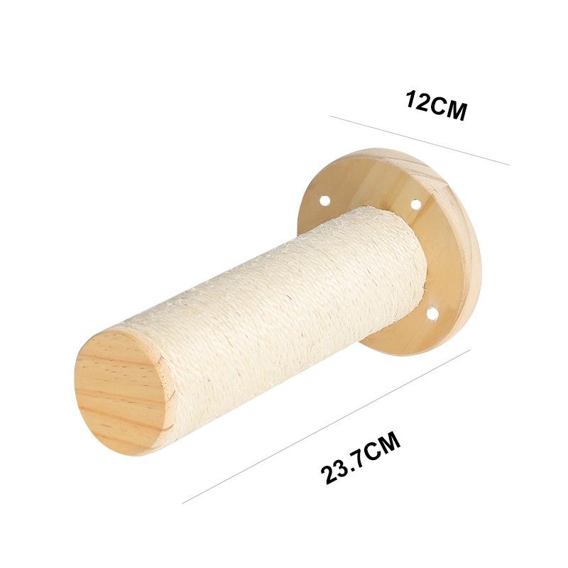 

DIY Cat Hammock Wall Mounted Scratching Post Ladder House Space Capsule Toy Climbing Frame Canvas Bed