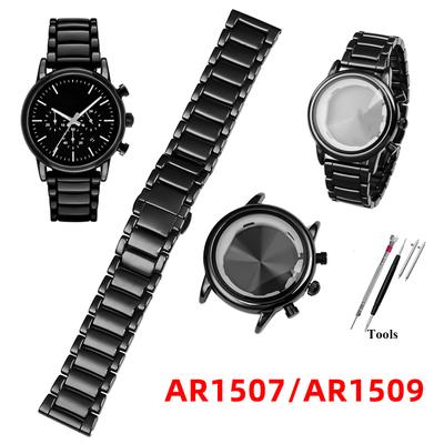 Hochwertiges Keramikarmband+Gehäuse für Armani Uhr AR1507 AR1509 AR1451 AR1452 AR1400 AR1410 Serie Uhrenzubehör Herren Armband