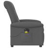 Foldable Massage Armchair, Electric, Dark Grey, Fabric