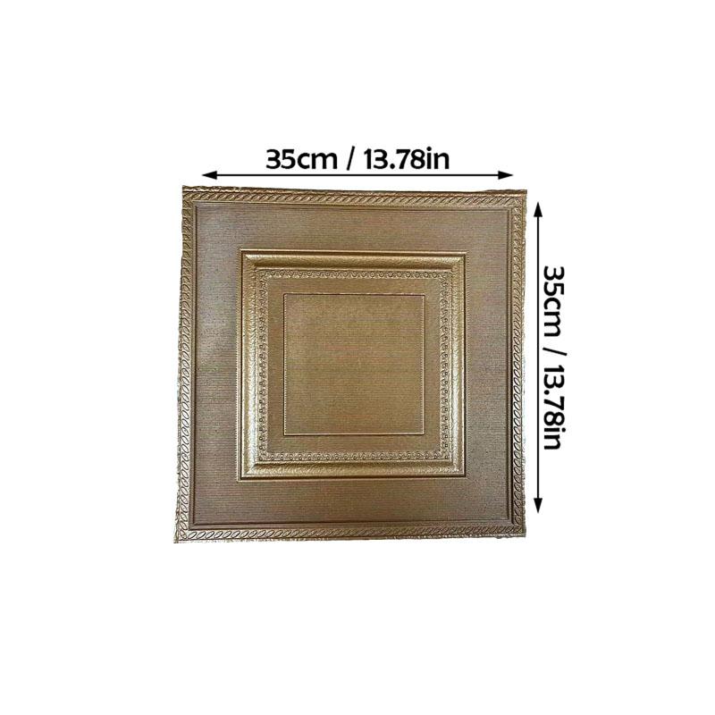 35cm*35cm Waterproof Wall Stickers 3D Sheet Paper Ceiling Wallpaper Sticker Peel and Stick Wallpaper Safe Collision Prevention