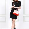Coach Mollie Logo Print Canvas And Leather Tote Bag Women Tote Bags Off-White Red C4085-IMSQ6
