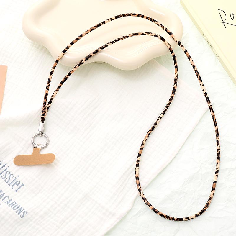 Leopard Print Phone Chain - Versatile Short Lanyard and Crossbody Strap