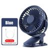 Usb Plug-in Portable Mini Clip-on Silent Fan 3-speed Desk Fan 360 Degree Rotatio Adjustable Student Office Fan For Bedroom