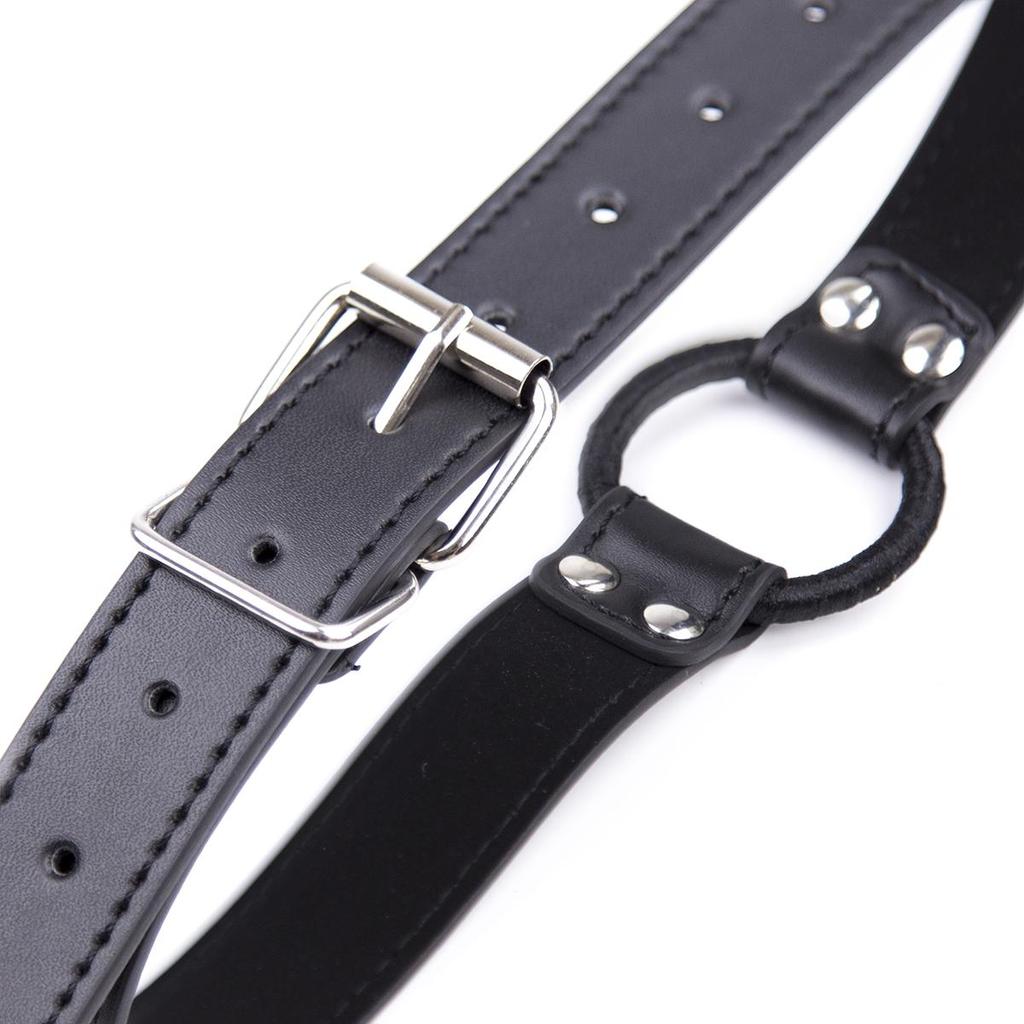 VaHppy O-Ring Gag 63 cm 65 g 4,8 cm PU 3 barvy SM BDSM Bondage Sex Toys Párové hry Orální sex Deep Throat Forced Open Mouth Flirtin