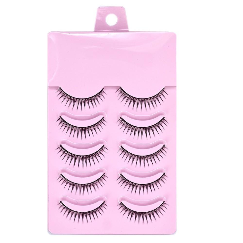 

5 Pairs/Box Black DIY Lashes Extension Curvature C Cartoon Fake Eyelashes Daily 1