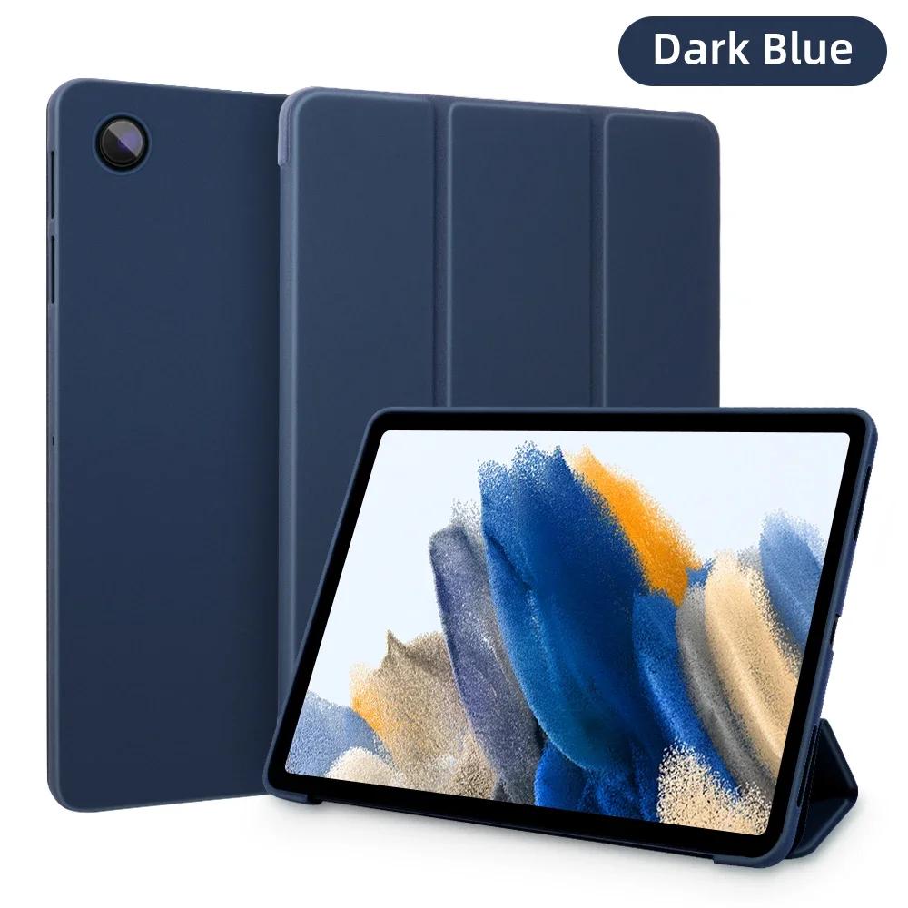 For Samsung Galaxy Tab S10 FE 11 Inch TPU Leather Tri-Folding Stand Magnetic Tablet Cases for Galaxy Tab S10 Fe Cover Funda