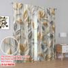 2pcs Window Curtains Feather Versatile Polyester Fabric,Without Electricity Family Party Decoration Use for Holiday Parties