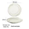 Set de Veselă Ceramică în Stil European cu Relief: Farfurii de cină, Boluri de orez, Boluri de salată și Farfurii pentru friptură